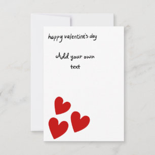 Valentines för anpassade tack kort