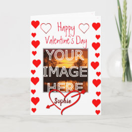 Valentines för anpassningsbar Photo Personlig Kort