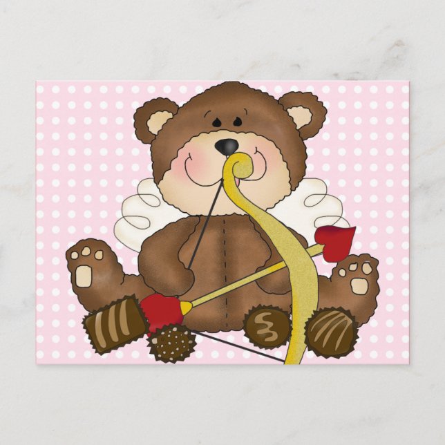 Valentines för barn helg vykort (Framsida)