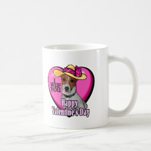 Valentines för jackRussell Terrier Kaffemugg