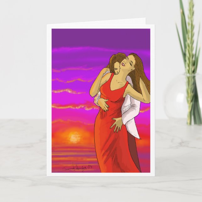 Valentines för spanska Älskare Helgkort (Framsida)