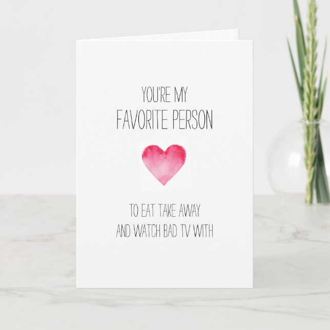 Valentines för superskojets favoritperson helgkort (Framsida)