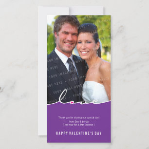 VALENTINE'S FOTOKORT :: kärlek dividera 8P Julkort