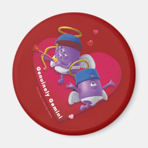 Valentines Fridge Magnet för Gemini