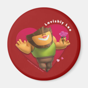 Valentines Fridge Magnet för Leo