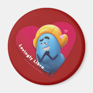 Valentines Fridge Magnet för Libra