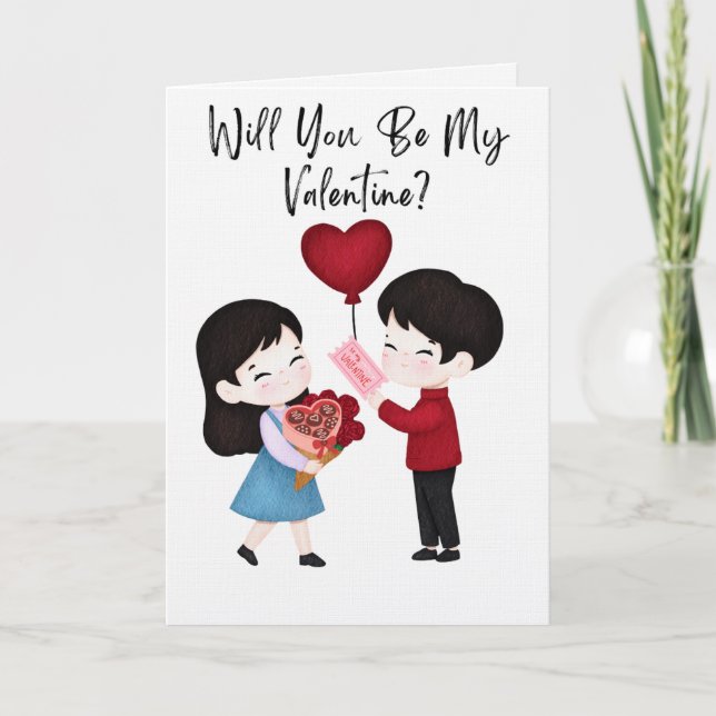 Valentine's Game of Thrones themed Proposal card Kort (Framsida)