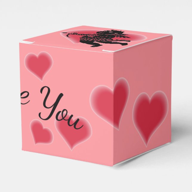 Valentines Gift Box Anpassningsbar Cupid Bags Presentaskar (Framsidan Sidan)