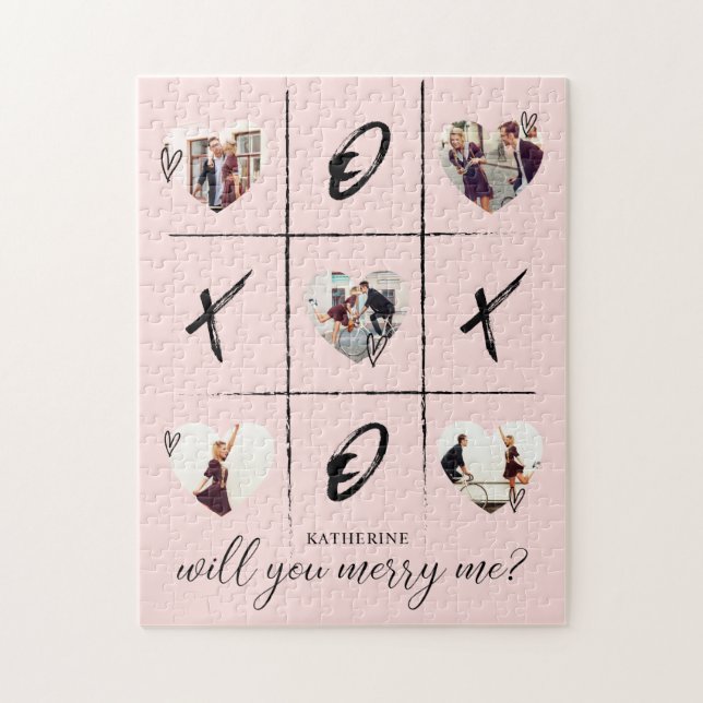 Valentines Giftermål Frieri kommer du att koppla m Pussel (Vertikal)