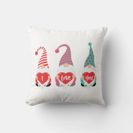 Valentines Gnomes I Kärlek du Gift Kudde