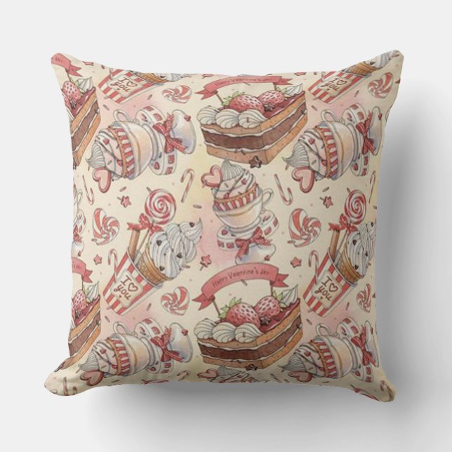Valentines Godisbutik Kudde (Framsida)