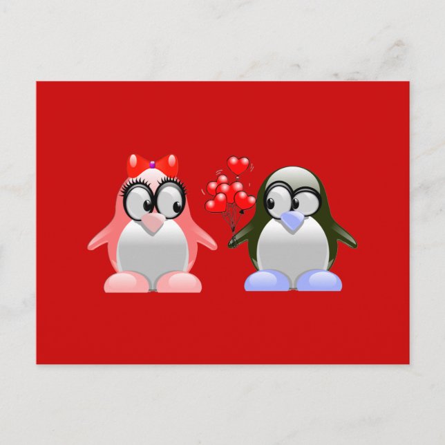 valentines gullig kärlek helg vykort (Framsida)