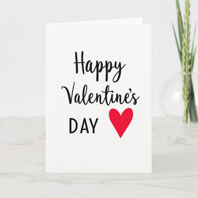Valentines Happy Day-kort Kort (Framsida)