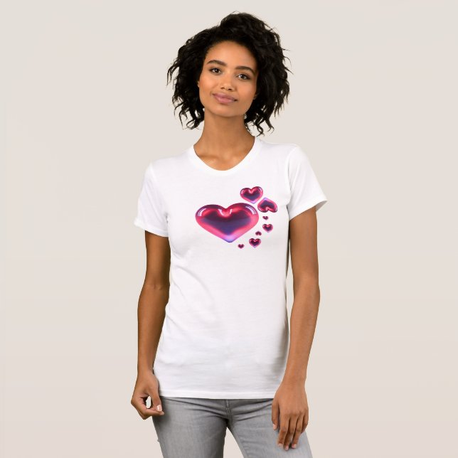 Valentines Heart T Shirt (Hel framsida)