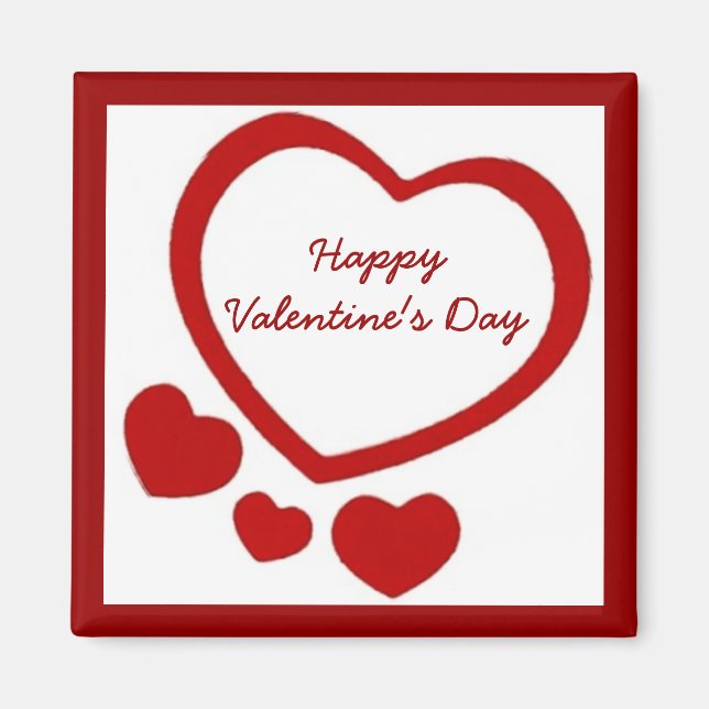 Valentines Hearts Magnet (Framsidan)