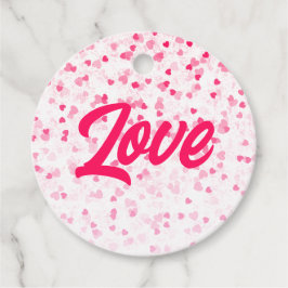 Valentines Hearts och Kärlek Gåvor Etiketter