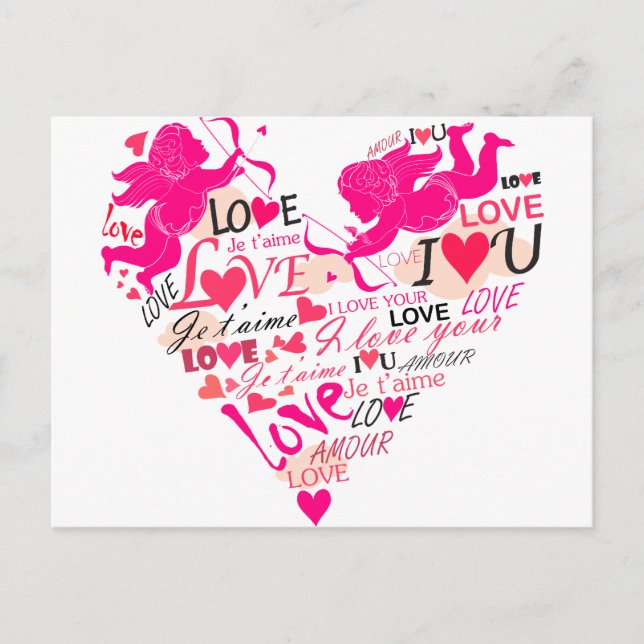 Valentines Helg Vykort (Framsida)