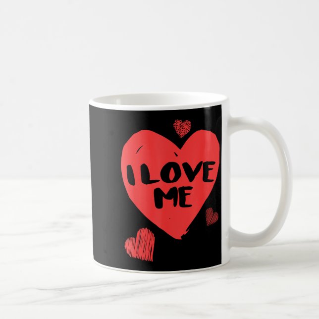 Valentine's I Love Me I Love Myself Shirt  Kaffemugg (Höger)