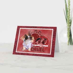 Valentines - inte var grym - Chihuahua - Gizmo Helgkort