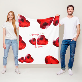 Valentines Kärlek Fleece Blanket