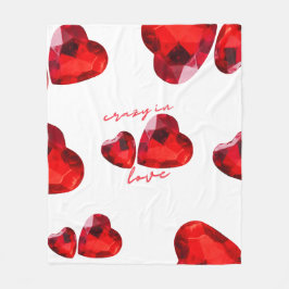 Valentines Kärlek Fleece Blanket