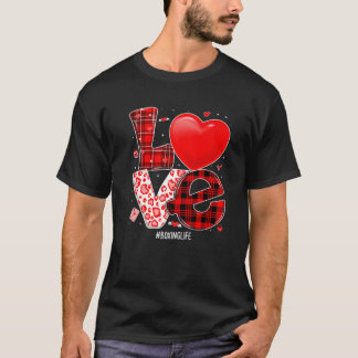 Valentines Kärlek Hearts Boxing Buffalo Play Leopa T Shirt