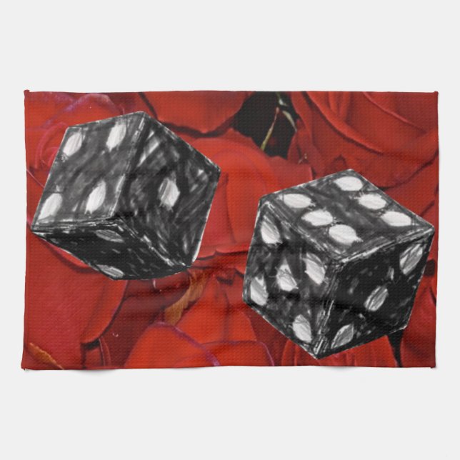 valentines kärlek kökshandduk (Horisontell)