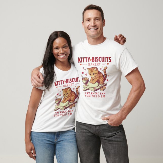 Valentines Katt Tröja Kitty Biscuits Bageri Sv (Unisex)