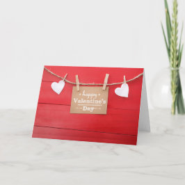 Valentines-kort för Rustic Romantik Helgkort