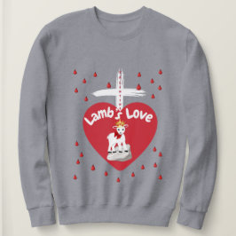 Valentines Lamb Kärlek Sweatshirt T Shirt