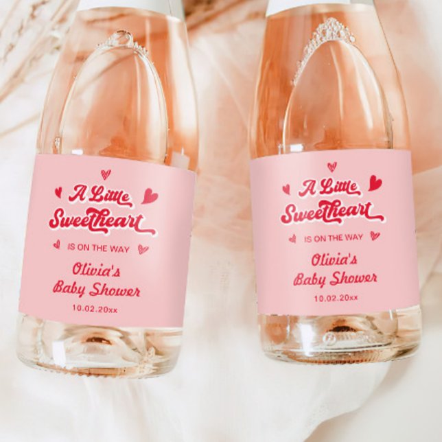 Valentines Little Sweetheart Baby Shower Champagne (Skapare uppladdad)