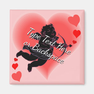 Valentines Magnets Anpassningsbar Cupid Fridge Mag Magnet
