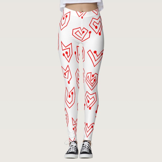 Valentines Mazes Leggings (Framsida)