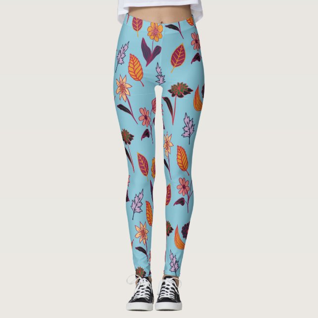 Valentines Mönster Leggings (Framsida)
