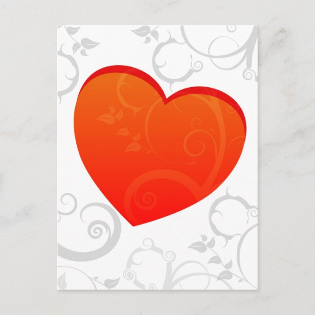 Valentines Motif Helg Vykort (Framsida)