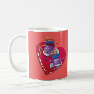 Valentines Mugg för Gemini