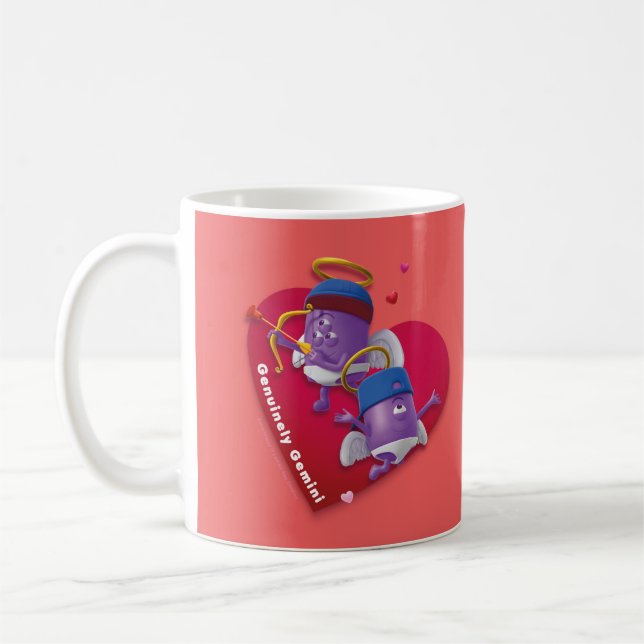 Valentines Mugg för Gemini (Vänster)