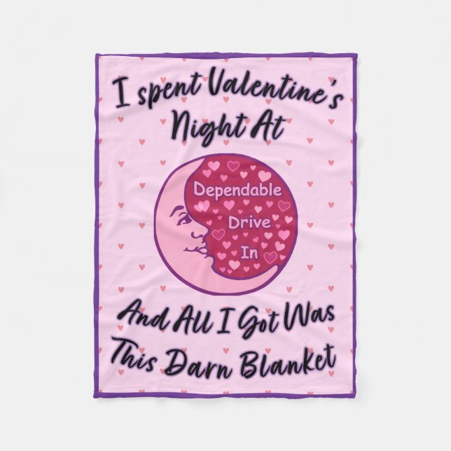 Valentine's Night 2026 "Darn" Blanket Fleecefilt (Framsidan)