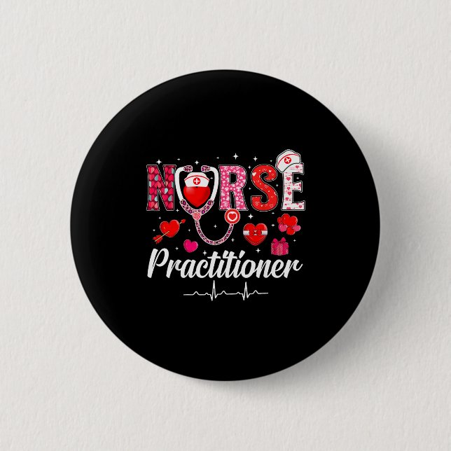 Valentines Nurse Practitioner Scrubs Nurse Life St Knapp (Framsida)