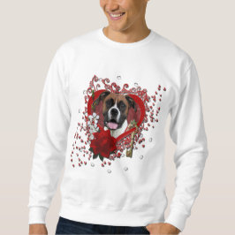 Valentines - nyckel till min hjärta - boxare - lång ärmad tröja