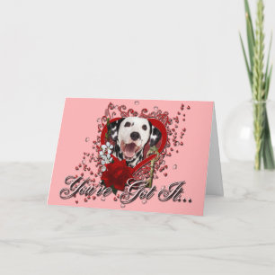 Valentines - nyckel till min hjärta - Dalmatian Helgkort