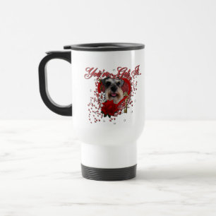 Valentines - nyckel till min hjärta - Schnauzer Resemugg