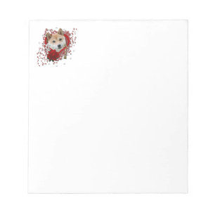 Valentines - nyckel till min hjärta - Shiba Inu Anteckningsblock