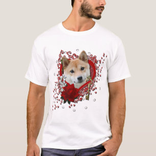 Valentines - nyckel till min hjärta - Shiba Inu T Shirt