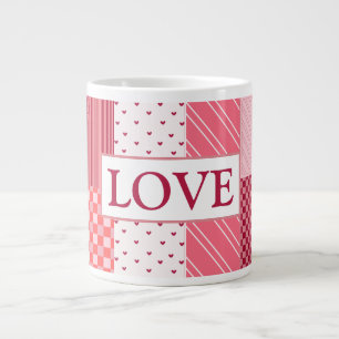 Valentines Patchwork Jumbo Mugg