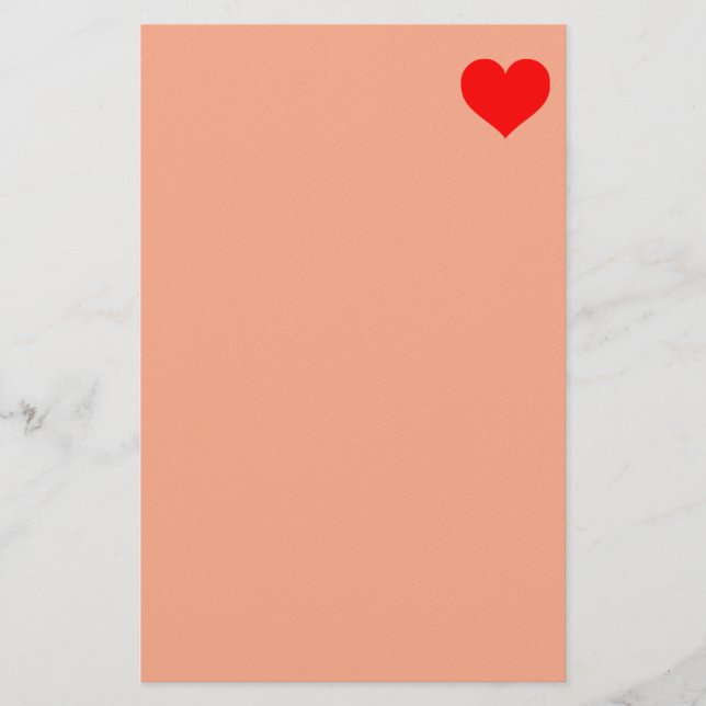 Valentine's pink stationery brevpapper (Framsida)