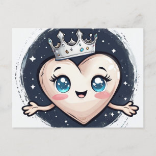 Valentines Princess Vykort