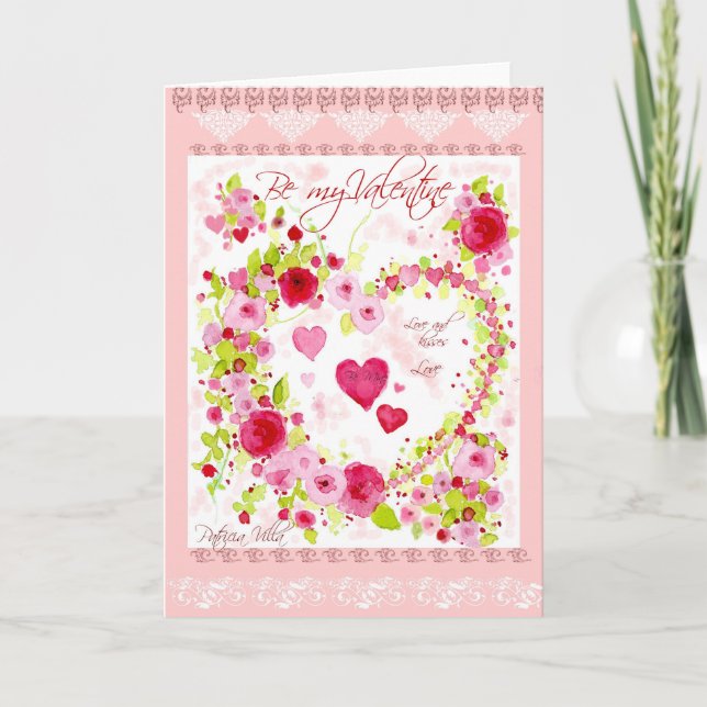valentines, raring-kort helgkort (Framsida)