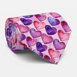 Valentine's Red and Purple Hearts Slips