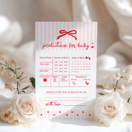 Valentines Red Bow Baby Predictions and Advice